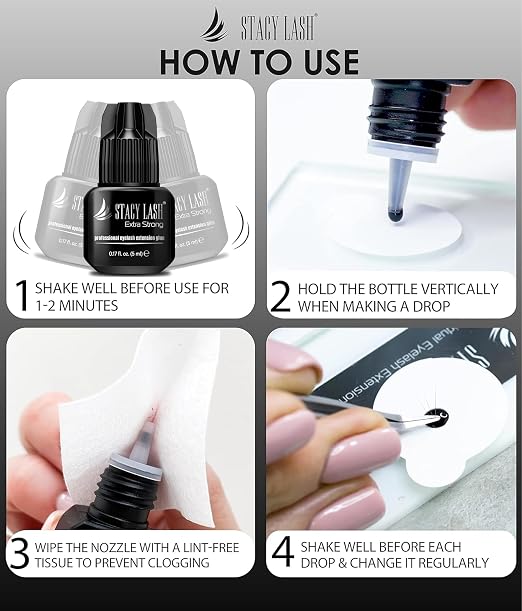 STACY LASH Extra Strong Lash Extension Glue / 0.5-1 Sec Dry/Retention – 8 - Image 8