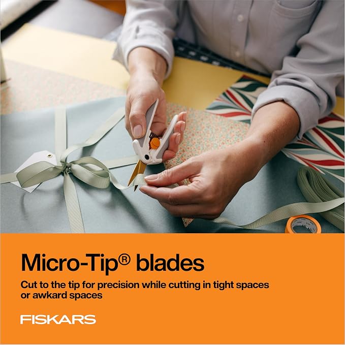 Fiskars Easy Action Micro-Tip Titanium Scissors, Sharp Blades - Image 3