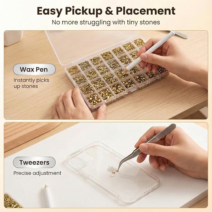 36000Pcs Metallic Gold Rhinestones - Image 5