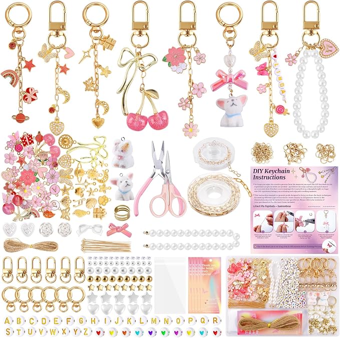 Wurosi 680 Pcs Keychain Making Kits, 78.74 Inch Chains, Key Chain Hooks by Unknown