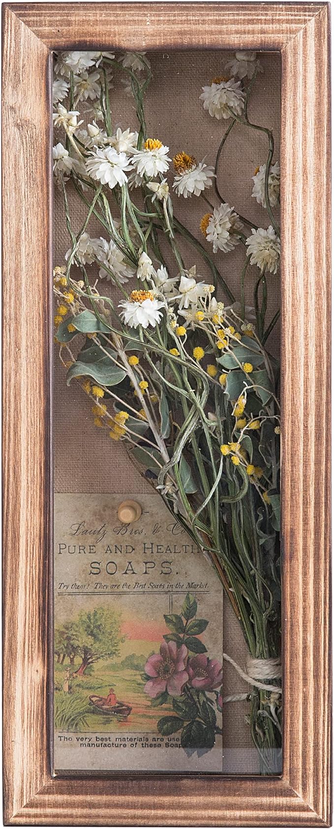 Freezing point Shadow Box Frame 5x12.5 Flower Shadow Box Pin Display Case - Image 2