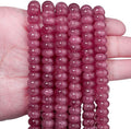 Songxi 5x8mm Natural Pink Tourmaline Stone Rondelle Beads, Gemstone by SongXi