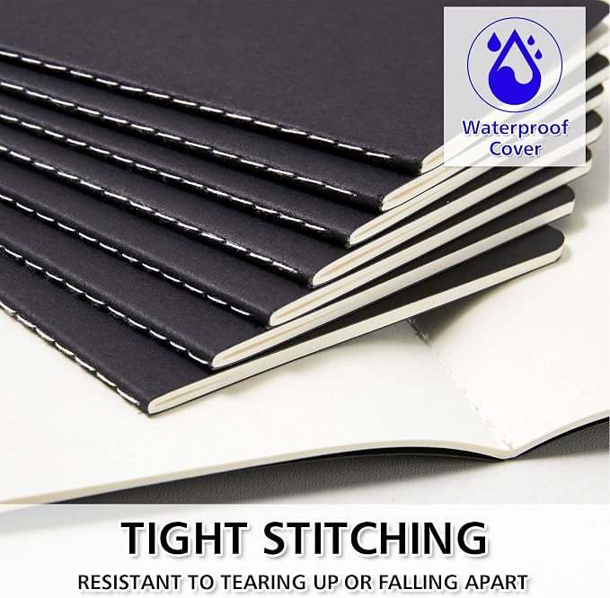 feela 170 Pack Blank Kraft Notebooks, Unlined Sketchbook Mini Cute Note Pad - Image 4