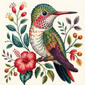 YERUOUIU Hummingbird Stamping Cross Stitch Kit, 11 CT Counting Cross Stitch Kit by Unknown