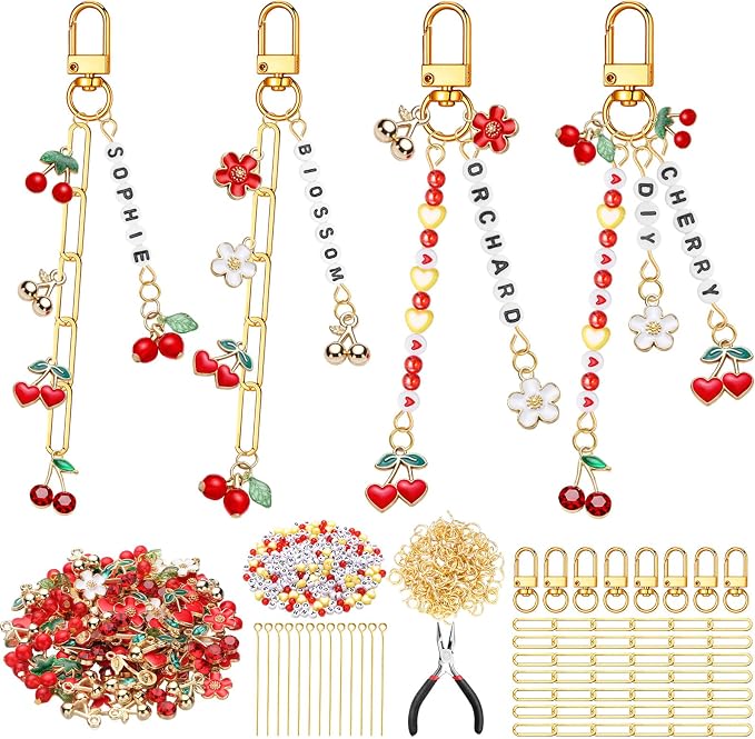 CraftyDream 558 Pcs Cherry Charms by CraftyDream