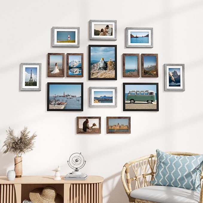 Vittanly 15 Pack Picture Frames Collage Wall Decor - Image 8