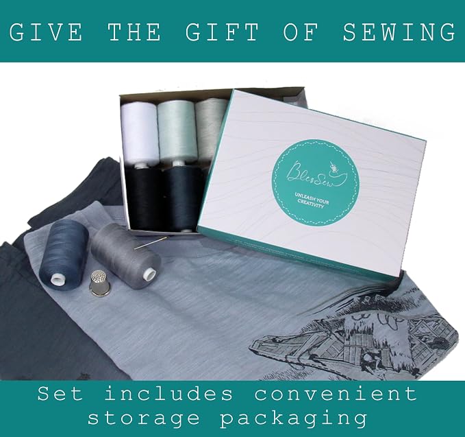 BlesSew Gray Sewing Threads - Image 6