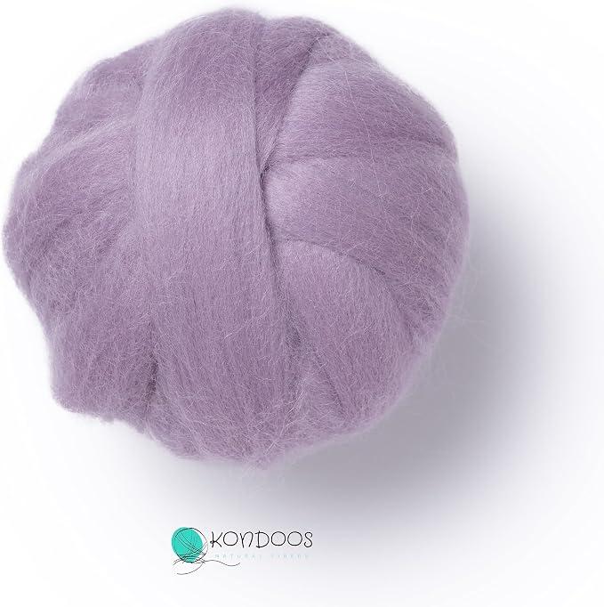 Kondoos Natural Wool roving, 2 OZ. Best Wool - Image 4