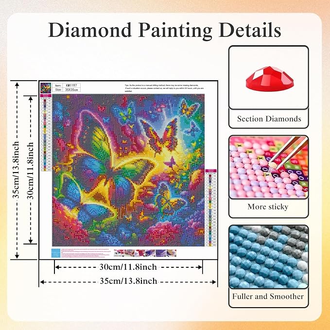 5D Rainbow Butterfly Diamond Painting Kits - Image 5