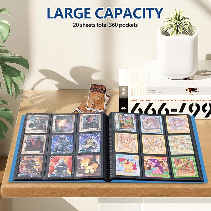 Card Binder, EDUDIIU 9 Pockets Premium Trading Card Binders, Cards Collection - Image 5