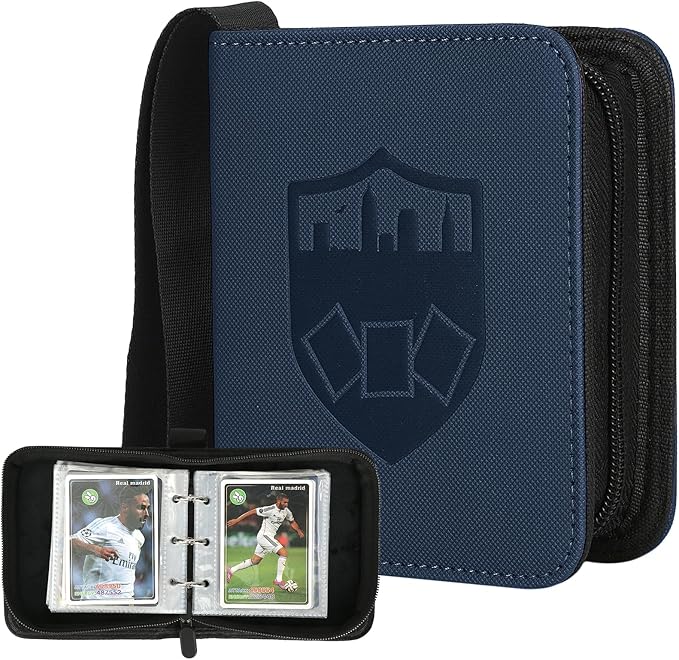 GERMUN Mini Card Binder 1 Pocket, 80 Pockets Trading Card Binder, Premium Small by GERMUN