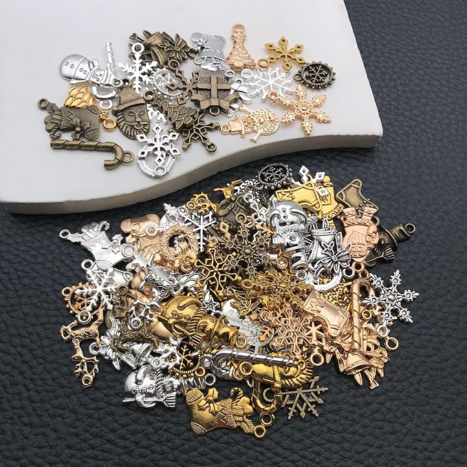 WOCRAFT 100pcs Christmas Charms - Image 6