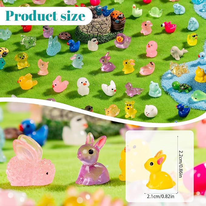 300pcs Mini Resin Animals Many Styles Variety Tiny Animals Figures Miniature - Image 3