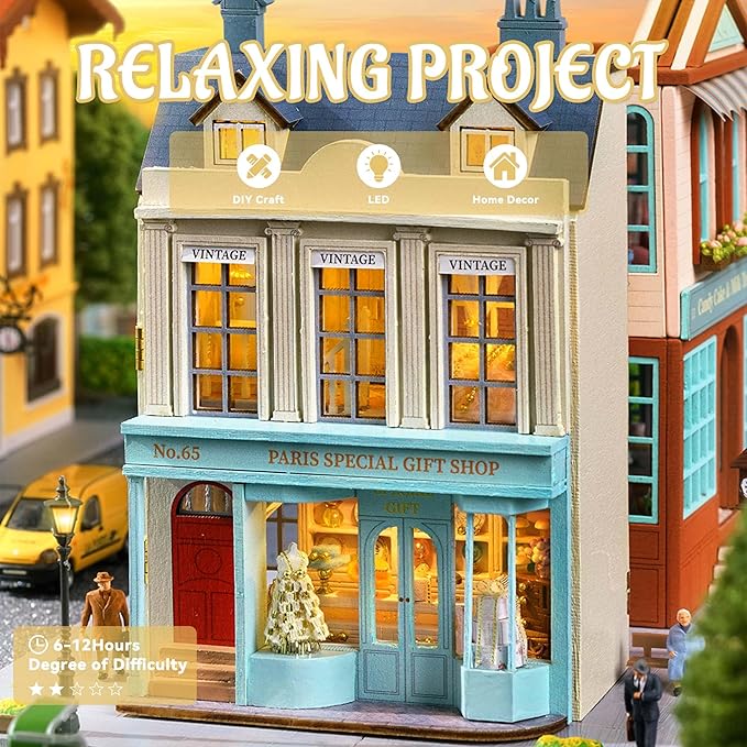 Flever Dollhouse Miniature DIY House Kit Creative Room - Image 4
