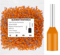 haisstronica 1000PCS Wire Ferrules Connectors,Orange AWG22 Wire End Ferrule Terminals,Crimp Pin Cord End Terminals