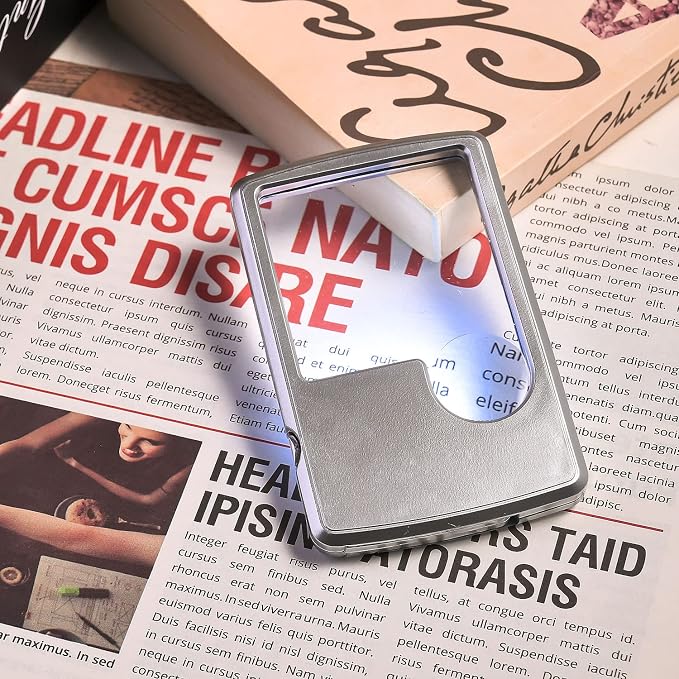 2 Pieces 3X 6X Pocket Magnifying Glass - Image 6