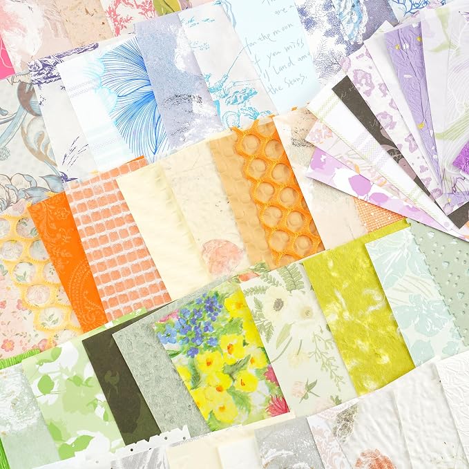 Floral Scrapbook Paper Set, 160 Sheets, 10 Color Themes, Textured Paper and - Image 4