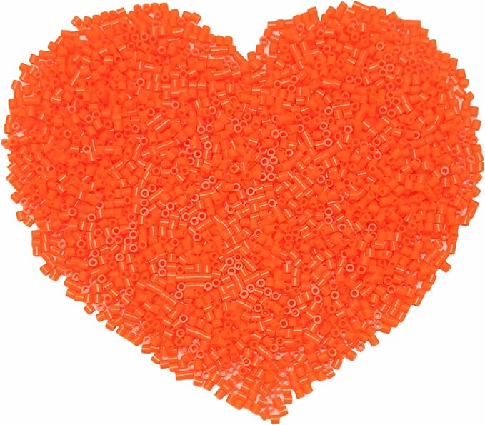 6000 Pcs Beads Fuse Beads - 5mm Orange Melting Beads by Yowamho