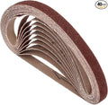 40 Pcs Sanding Belts 1/2 x 18 Inch 40 Grit Aluminum Oxide Abrasive Sandpaper for Belt Sander Metal Grinding Wood Working Weld Rust Removal