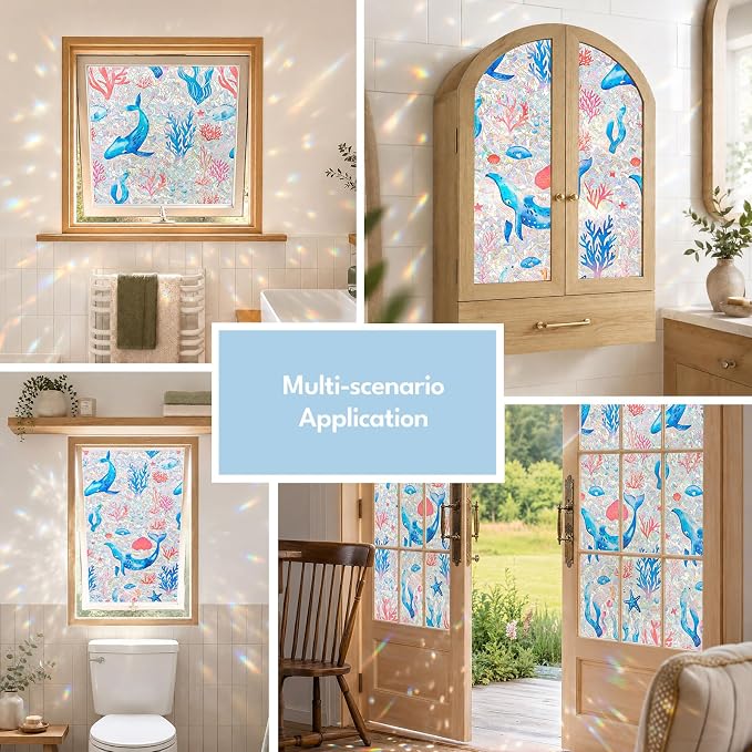 ADD.HERES Window Privacy Film, Stained Glass Decorative Static Cling, Removable - Image 7