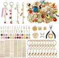 WDXIUE Keychain Making Kit, Charms Lip Gloss Key Chain Bracelet Design Set by WDXIUE