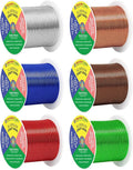 Mandala Crafts 14 GA Green Brown Red Assorted Anodized Aluminum Craft Wire | by MandalaCrafts