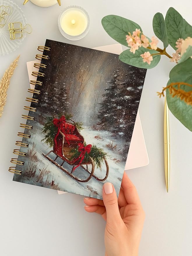 BitKan Vintage Christmas Notebook Hardcover - Image 3