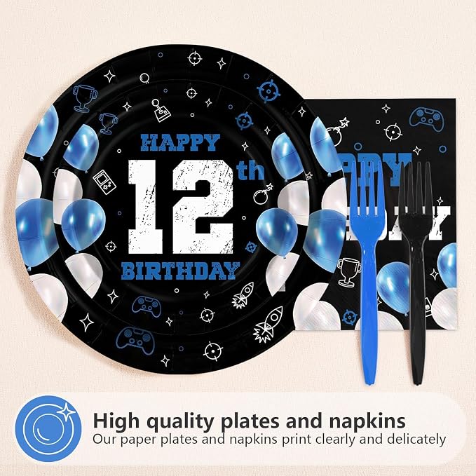 96Pcs 12th Birthday Decorations - Image 3