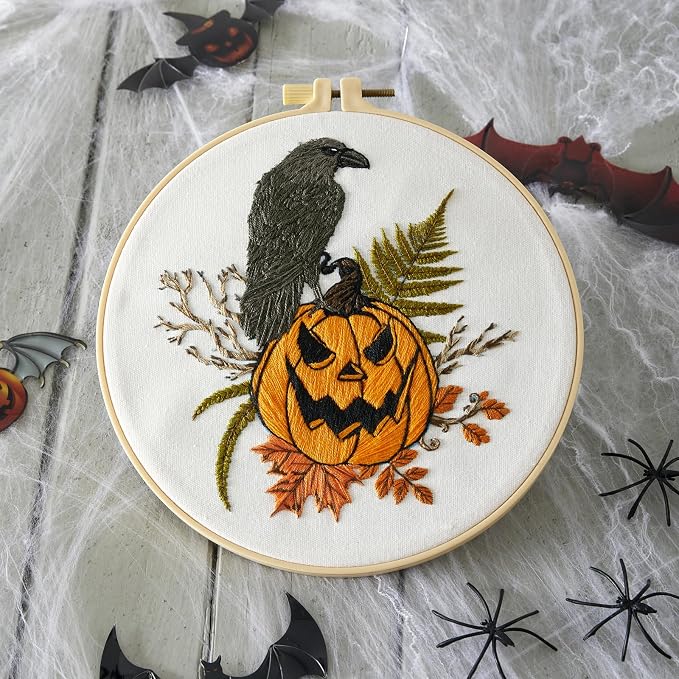 Crafmanoe Halloween Embroidery Starter Kits - Image 6