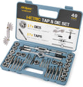 Hi-Spec 39pc Metric Tap & Die Set. Complete M3 to M12 Tapping and Threading Tools with Tap Wrench & Screw Pitch Gauge Accessories