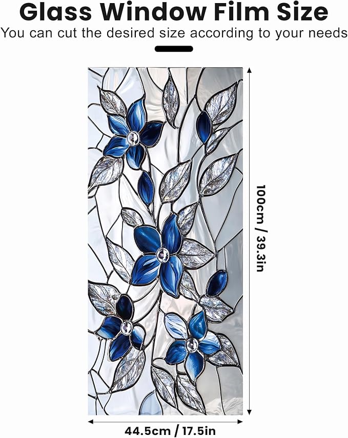 Stained Glass Window Privacy Film Static Cling - Image 2