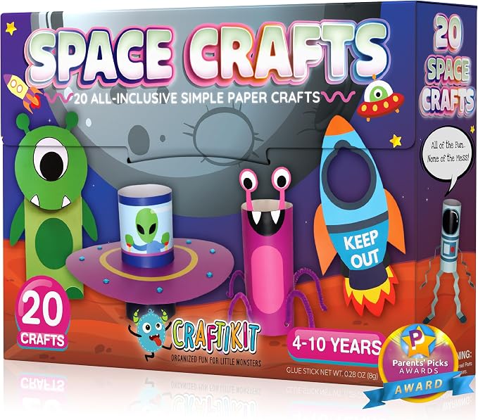 Craftikit® 20 Space Arts & Crafts by CraftiKit
