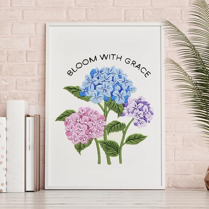 Nuberlic Hydrangea Embroidery Kits - Image 7