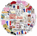 BulbaCraft 100Pcs Paris Sticker, French Stickers, Eiffel Tower Laptop Decals by BulbaCraft