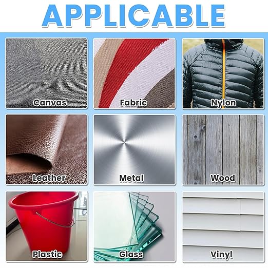 Waterproof Repair Tape for Fabric, Awning, RV Roof, Underbelly, Tarp, Tent, Sail and Boat Cover Outdoor Repair Patch, Heavy Duty, Clear, 6 Inch x 10FT