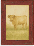 puthiac 5x7 Rustic Farmhouse Picture Frame, Barn Red, 1 Pack | Distressed MDF by PUTHIAC