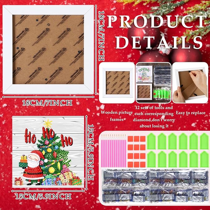 Trandraft 13 Pcs Summer Interchangeable Seasonal Diamond Art Kits - Image 3