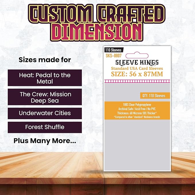 Sleeve Kings Standard USA Card Sleeves 56 X 87 mm - Image 3