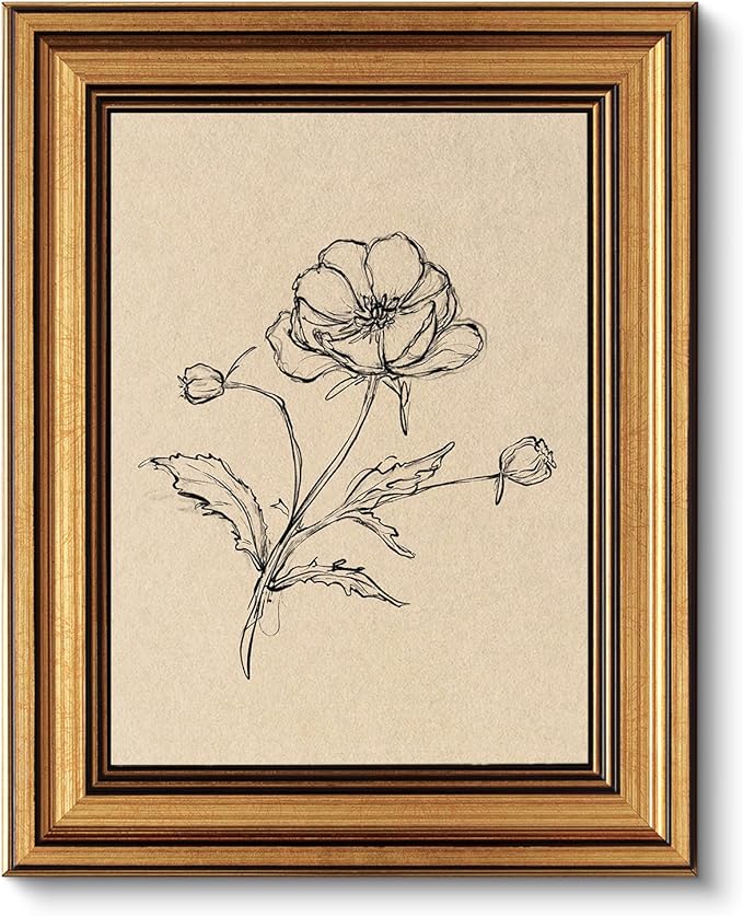 VIYYIEA Vintage Gold Framed Wall Art by VIYYIEAART