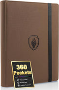 Premium 9 Pocket Card Binder for 360 Cards, Fabmaker PU Cover Trading Card by Fabmaker