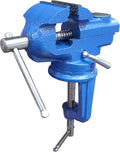 Small Clamp on Work Bench Vise with Anvil and Swivel Base