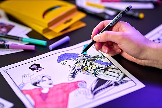 Crayola Kpop Demon Hunters Art Case, Coloring & Sticker Craft Kit, Gift - Image 5
