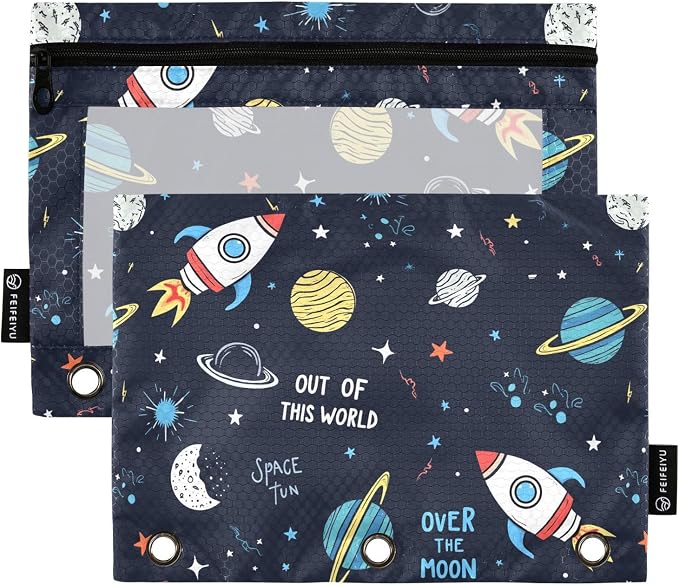 Space Rocket Planet Pencil Pouch by BOENLE-WELCOMEYOURCOMING
