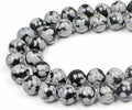 MJDCB Snowflake Obsidian Beads Round Natural Stone Beads by MJDCB