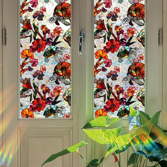 Magnolia Flower Window Privacy Film - Image 4