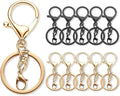 Gkeygo 10 Pack a Set Metal Lobster Claw Clasps and Key Rings, Key Chain by Gkeygo