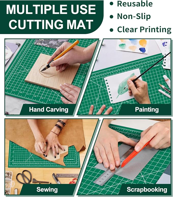 Self Healing Cutting Mat 3 Packs, 12×18 Inch Fabric Cutting Mats - Image 7