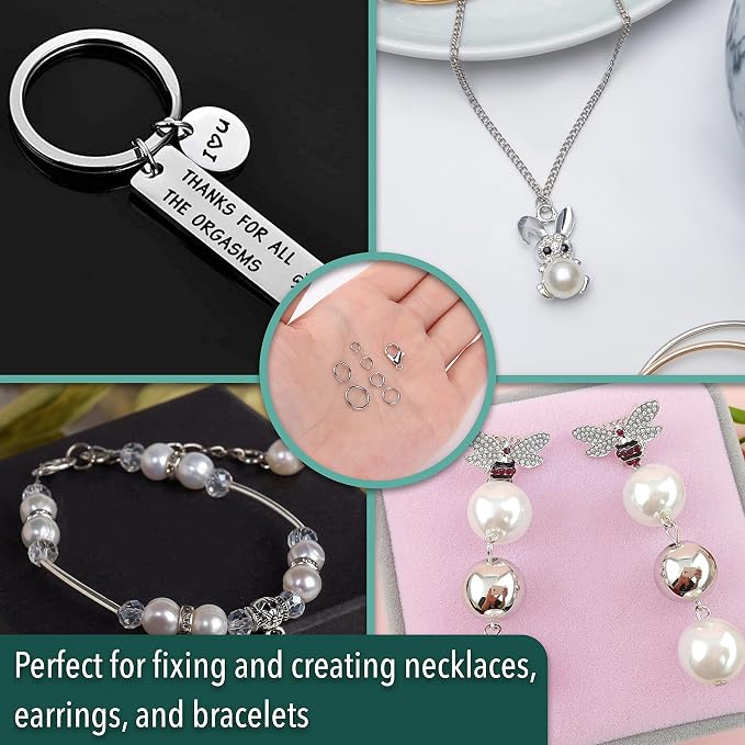 Mr. Pen- Open Jump Rings Set, 6 Assorted Sizes, Jewelry Making Findings - Image 5