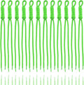 KJML DIY Paracord Keychain 12pcs Paracord Rope Keychain Braided Cord Rope Bag by KJMLDIY