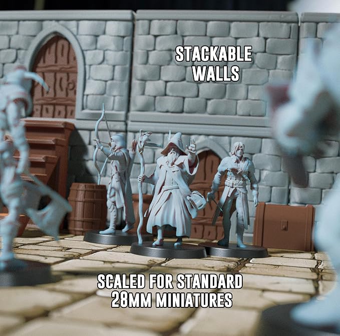 Dungeon Walls Modular DND Terrain Set - Image 3